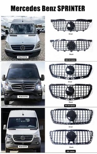 Grilles de voiture W906 <span class=keywords><strong>auto</strong></span> gird pour Mercedes benz Sprinter 2009 2010 2011 2012 2013 année facelift <span class=keywords><strong>GT</strong></span> calandre look modèle abs pièces - Product Image 6