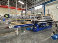 Machine de polissage de bordure de ligne droite en verre multi-angle à longue durée de vie avec moteur à noyau et composants PLC