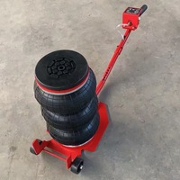 Cric pneumatique gonflable robuste de 3 tonnes à triple sac avec poignée pour l'entretien automobile
