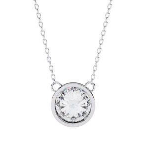 Collier pendentif élégant style diamant pour femme, bijou simple et raffiné pour le quotidien, design léger, finition brillante, option cadeau - Product Image 2