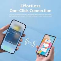 Écran de contrôle selfie sans fil rechargeable en ABS avec connexion magnétique flexible et télécommande pour téléphone portable