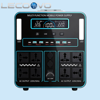 Station d'alimentation portable LECOOVO E3000S, batterie LiFePO4, sortie USB-C, charge rapide, générateur solaire pour la maison, le camping et les camping-cars