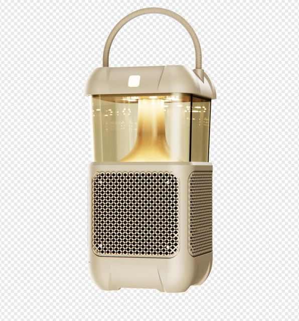 USB Rechargeable LED Camping Lamp with Wireless for Bluetooth Speaker DC Power Source Flame Light for Outdoor Garden Plastic Boo