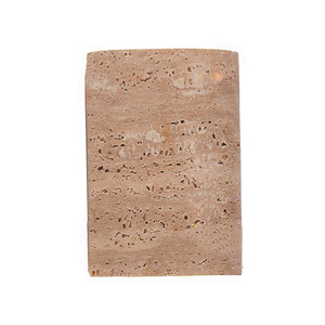 Applique murale LED en travertin jaune Wabi Sabi, lumière chaude, design incurvé pour chambre et salon - Product Image 5