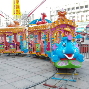 <span class=keywords><strong>Train</strong></span> sur rails en forme d'éléphant vendu directement par l'usine, un manège familial pour enfants sur le thème des animaux pour parcs d'attractions. - Product Image 3