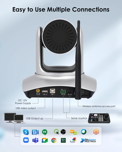 กล้องเว็บแคมไร้สาย 5.8GHz สำหรับห้องประชุม โบสถ์ ถ่ายทอดสด 10X USB FHD 1080P PTZ ติดตั้งง่าย รุ่น MC3058 กล้องประชุมไร้สาย PTZ - Product Image 5