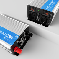 HOULI İnversör güç inverteri jeneratör 4000w 12v 220v 24v 4000w saf sinüs dalga şebekeden bağımsız invertör 4000w/2000W 60HZ