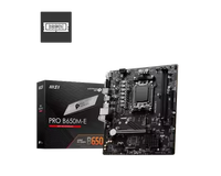 Carte mère de bureau de jeu MSI PRO B650M-E AMD AM5 avec graphismes intégrés, prise en charge de la RAM DDR5, processeur 7900X, carte mère 128 Go