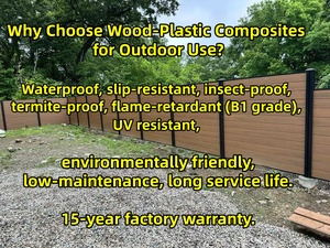 Thân thiện với môi trường phù hợp với tiêu chuẩn ISO 9001 làm bằng gỗ dựa trên <span class=keywords><strong>WPC</strong></span> vật liệu chống cháy (B1 lớp) hàng rào - Product Image 3