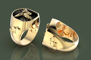 Bague pour homme, couleur personnalisable, mode, Vietnam, conçue et fabriquée sur mesure, OEM/ODM - Product Image 2