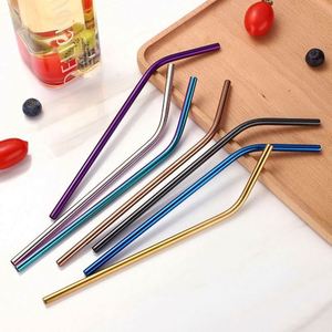 Wholesale <b>Drinking</b> <b>Straws</b> Set Reusable Metal Logo Bent Straight 304 Stainless Steel <b>Straw</b> Brush Bar Accessories - Product Image 4