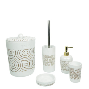 Precio de fábrica balfour <span class=keywords><strong>hotel</strong></span> <span class=keywords><strong>Casa</strong></span> centro de la resina baño conjunto de accesorios - Product Image 1