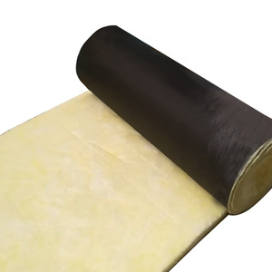 Isoking chịu nhiệt màu đen phải đối mặt với kính len Chăn cuộn cho HVAC cách nhiệt - Product Image 4