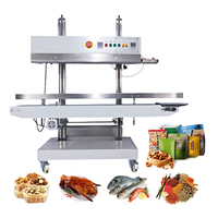 Machine à sceller sous vide à bande continue intelligente électrique scellage à l'azote contrôlé par PLC pour boissons boîtes de conserve papiers pochette/ceinture