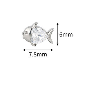 El más nuevo 16G Labret con rosca interna superior al por mayor pendiente de hélice de titanio con circón Piercing para el cuerpo joyería para compromiso - Product Image 6