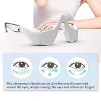 Masseur oculaire rechargeable 3D Relax Reduce Eye EMS avec lumière rouge pour les poches sous les yeux, anti-âge