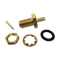 Connecteur SMA femelle en laiton SMA-KY1.5 sur mesure pour câbles RG316 et RG174 avec filetage