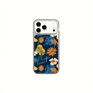 เคสโทรศัพท์ IP 16 PRO MAX ลายดอกไม้ ป้องกันการตกกระแทกแบบแม่เหล็ก - Product Image 1