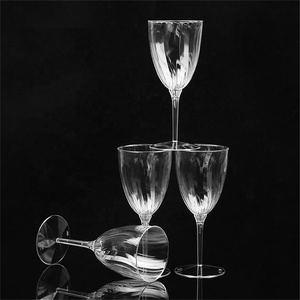 Party Transparent Hard Clear Disposable Plastic Cups,Disposable Wine Glass,6oz/9oz Plastic <strong>champagne</strong> <strong>Flutes</strong> - Product Image 4