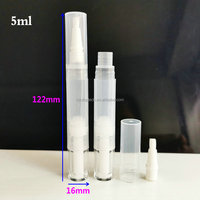 Vide 3ml brillant à lèvres Tube conteneur cuticule stylo à huile vernis à ongles blanchiment des dents accessoires de maquillage stylo torsadé avec brosse