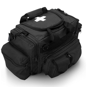 Trousse médicale d'urgence pour premiers secours, avec compartiments multiples et étiquetés, pour les intervenants médicaux, les voyages, la salle de sport et les ambulances - Product Image 1