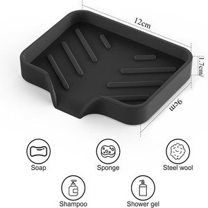 Support de Savon et Éponge en Silicone Auto-Drainant Personnalisé <span class=keywords><strong>pour</strong></span> Organisateur d'Évier de Salle de Bain et de Cuisine - Product Image 4