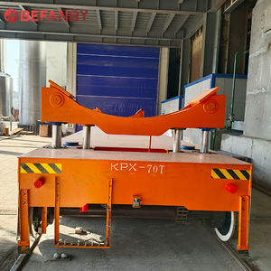 עגלת העברה וטיפול בסלילי פלדה בהתאמה אישית עם מתקן היפוך, מונעת על מסילה, קיבולת 1-300 טון, למפעלי ייצור - Product Image 2