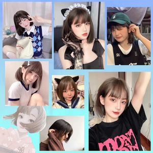 วิกผมสังเคราะห์ <span class=keywords><strong>ทรง</strong></span>บ๊อบ<span class=keywords><strong>สั้น</strong></span> หน้าม้าตรง ทนความร้อน ระบายอากาศได้ดี นุ่มฟู น้ำหนักเบา สำหรับ<span class=keywords><strong>ผู้หญิง</strong></span> ใช้ได้ทุกวัน ใช้ในทางการแพทย์ได้ มีตาข่าย - Product Image 6