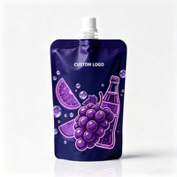 Sachets Doypack à bec verseur pour liquides, recyclables, avec impression de logo personnalisée, pour lait, gelée, huile d'olive, jus