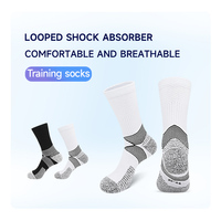 Chaussettes de sport antidérapantes, chaussettes de football, chaussettes de sport de performance, chaussettes de football à semelle en tissu éponge pour hommes et femmes