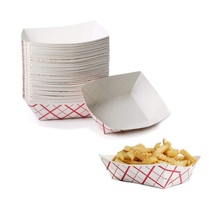 Kotak Kertas Persegi Omet untuk Kue, Kentang Goreng, <span class=keywords><strong>Burger</strong></span>, Anti Minyak, Ukuran Kue, Kemasan Makanan - Product Image 2