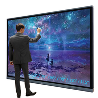Pizarra Interactiva para Enseñanza en Interiores de 75 Pulgadas, Android/Windows, 4K UHD, 40 Puntos Táctiles, Pantalla Táctil