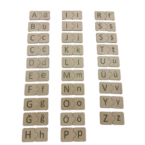 Jeu éducatif de puzzle Montessori en bois de bouleau de haute qualité, alphabet et chiffres, pour enfants, modèle rose MOT-0091, livraison rapide - Product Image 5