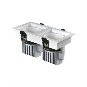 Spots LED carrés IP20 pour plafond, 12W, 15W, 20W, 2*12W, 2*15W, 2*20W, anti-éblouissement COB pour salons, bureaux, hôtels - Product Image 5