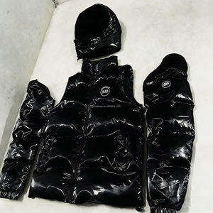 جاكيت بقلنسوة رجالي منفوخ عالي الجودة ومقاوم للرياح ومضاد للماء بسحاب، معطف دافئ منتفخ من تصنيع المصنع - Product Image 1