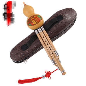 <span class=keywords><strong>Hulusi</strong></span> Cucurbit <span class=keywords><strong>flauta</strong></span> de tres tonos calabaza Natural oro Nan bambú pipa clave de C / B-flat instrumento de música clásica <span class=keywords><strong>china</strong></span> HLS-05 - Product Image 1