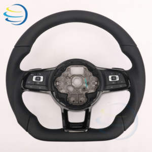 Livraison rapide Volant en cuir Volkswagen pour VW up Amarok Eos Transporter T-roc Beetle R <span class=keywords><strong>Line</strong></span> Polo 6r Scirocco Jetta - Product Image 2