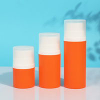 Flacon pompe sans air PP 50ml 100ml 150ml, distributeur de lotion et sérum sous vide, emballage cosmétique coloré personnalisé OEM ODM