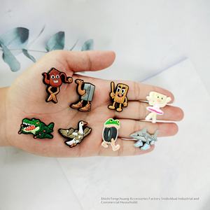 Figurines en <span class=keywords><strong>plastique</strong></span> souple italiennes en gros, Brain Rot, Tung Tung Tung Sahur, accessoires de chaussures DIY, breloques crocly, brainrots italiens - Product Image 3