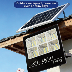 Projecteur solaire LED étanche avec détecteur de mouvement 1000W 3000W, lampe solaire extérieure pour jardin, cour, patio, arrière-cour - Product Image 4