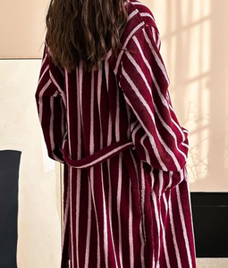 All'ingrosso personalizzato Unisex vestaglia elegante <span class=keywords><strong>pigiama</strong></span> di <span class=keywords><strong>cotone</strong></span> di spugna per la primavera estate autunno accappatoio da <span class=keywords><strong>donna</strong></span> firmato abbigliamento <span class=keywords><strong>estivo</strong></span> - Product Image 4