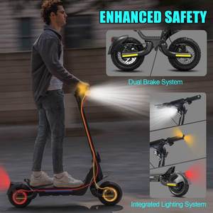 Scooter Eléctrico Plegable F5 72V Sin Escobillas 10KW 800W*2 18Ah, Impermeable, de Magnesio, Portátil, con Control por Aplicación, 90-100km/h, Delantero - Product Image 2