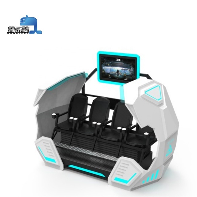 New Design Indoor Commercial 3 DOF Motion Platform Vr Motion Chair Four-seat Spaceship VR Cinema with Shooting Game