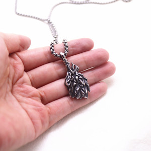 Yunnique – collier avec pendentif animal en acier inoxydable pour hommes, chaîne de style rétro Punk, bijoux - Product Image 4