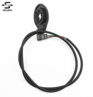 Capteur d'assistance au pédalage HOSH PAS1 12/24 aimants étanche 3 broches composite spécial pour vélo électrique Kit gauche/droite Noir