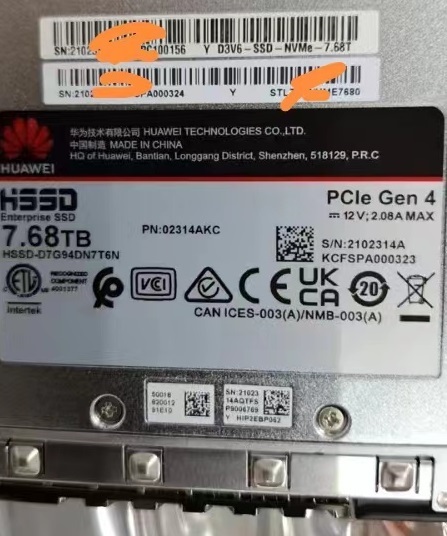 Brand New HUAWE Oceanstor Dorado ST2200 V3 HARD DISK 22V3 S HSSD 900GB SSD SAS2.5