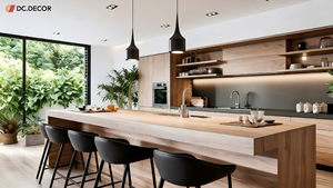Isla <span class=keywords><strong>de</strong></span> Cocina Modular Moderna DC DECOR, Ecológica y Duradera, con Acabado Lacado, Construcción <span class=keywords><strong>de</strong></span> Madera Contrachapada, Granito Integrado - Product Image 3