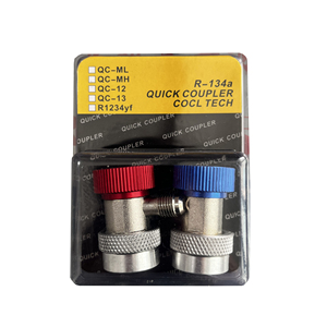 NFJM QC-ML QC-MH 퀵 체인지 어댑터 자동차 매니폴드 충전 에어컨 냉매 <span class=keywords><strong>R134a</strong></span> 황동 퀵 커플러 - Product Image 2