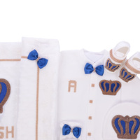 Grosir Pabrik/OEM Jumpsuit Bayi Berkaki, Romper Bayi Baru Lahir Set Selimut, Baju Bayi Lengan Panjang, Kustomisasi