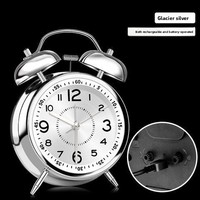 Wow Ding Neues Modell Leistungsstarker Quarz-Luminova Wecker Stilles Erwachen Modernes Design Wiederaufladbare Nadelanzeige Nachtlicht